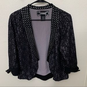 Black Lace Dress Shirt. Women’s Size M